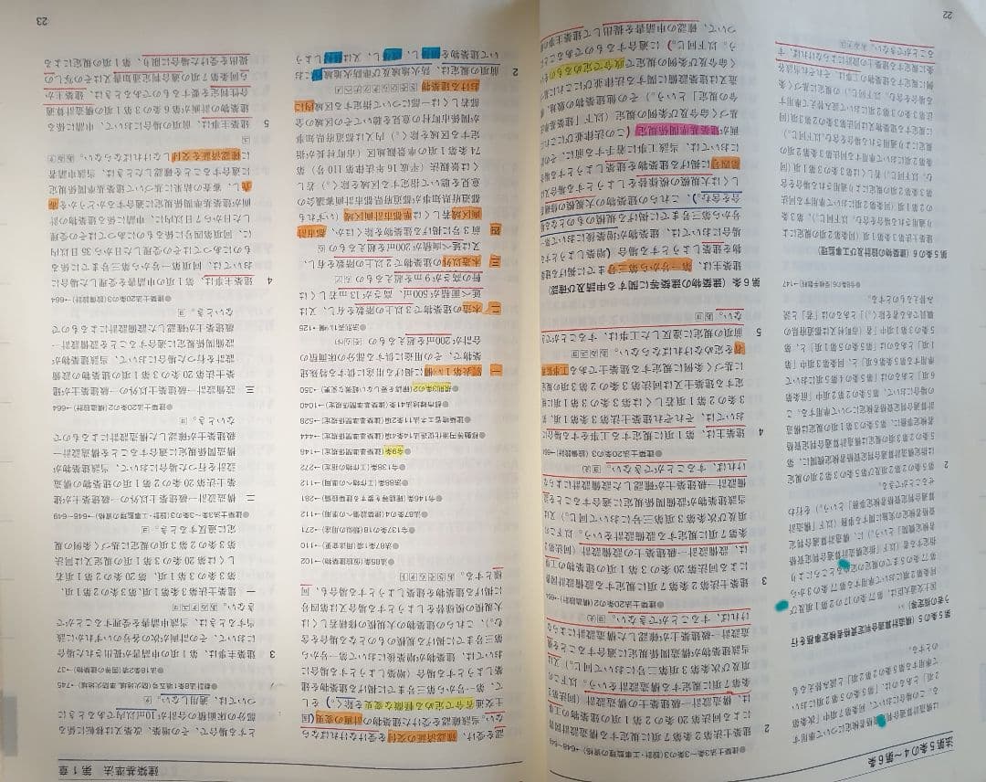 【令和4年】建築法令集30色インデックス貼済み+アンダーライン線済み