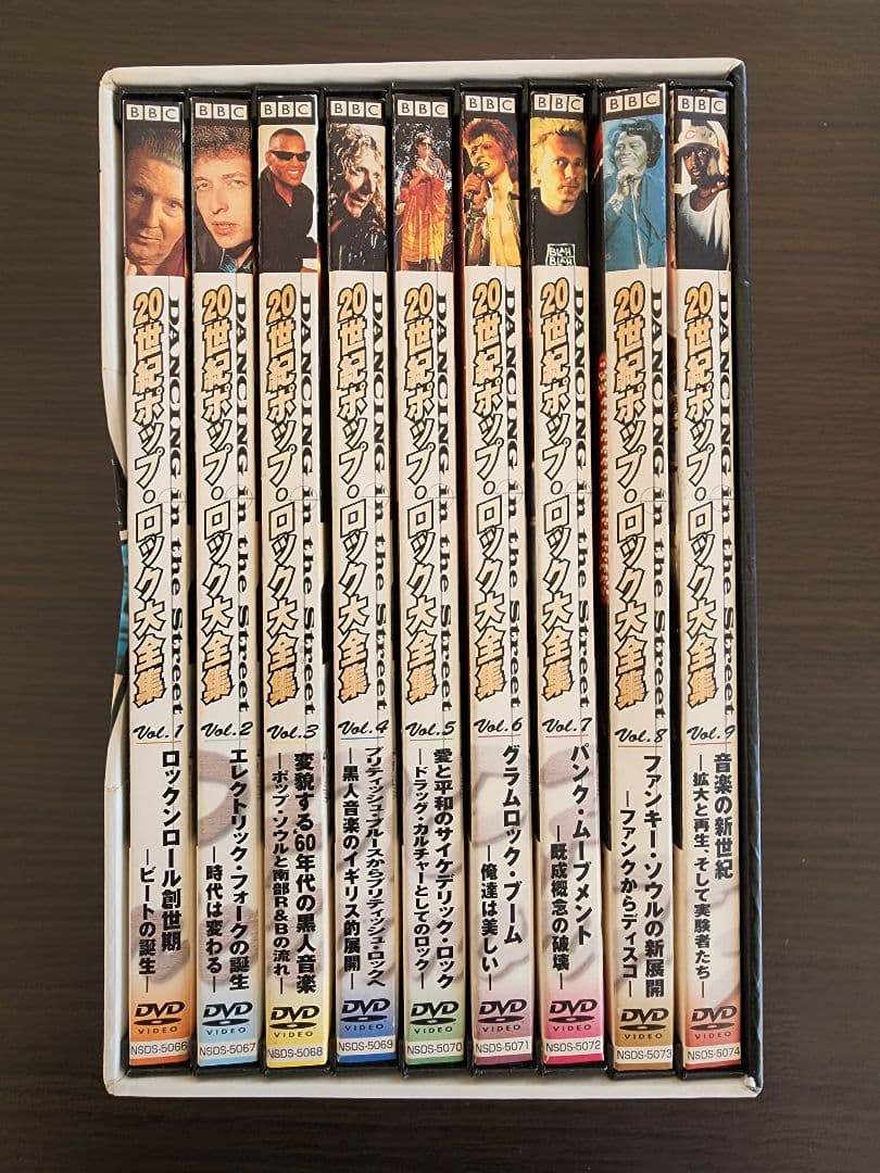 20世紀ポップ•ロック大全集　DVD 9枚組