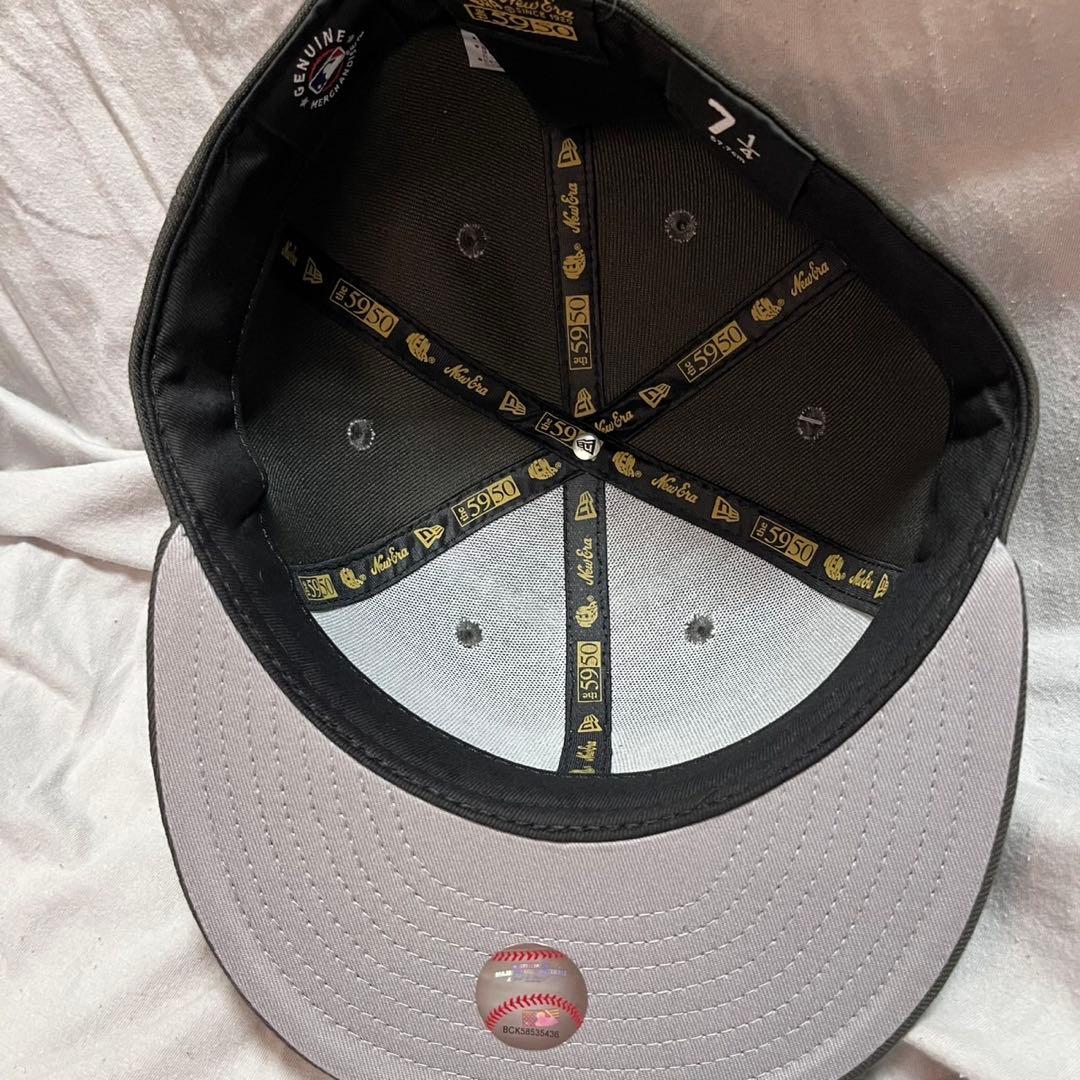 は*ろ様 NEWERA 59FIFTY ダークグレー キャップ 7 1/4