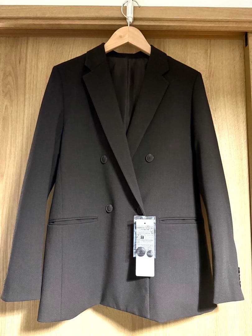 今季2025 UNIQLO ダブルジャケット ダークブラウンS