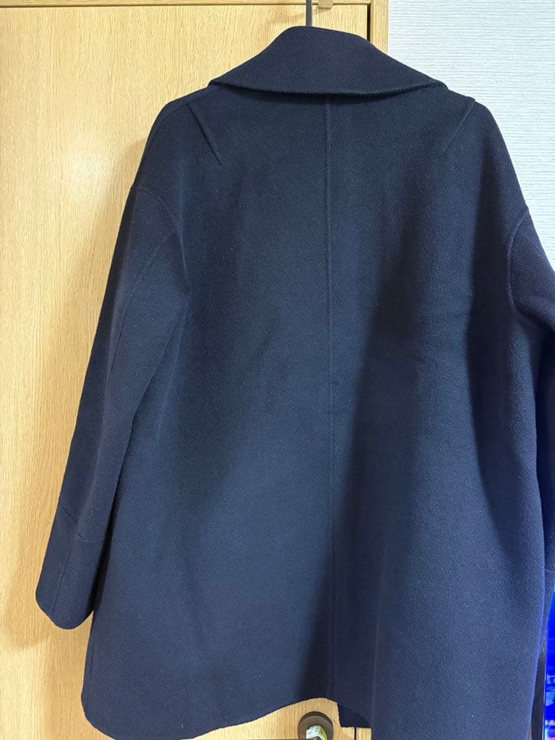 and me / evernavy ウールリバーPコート　ネイビー　M