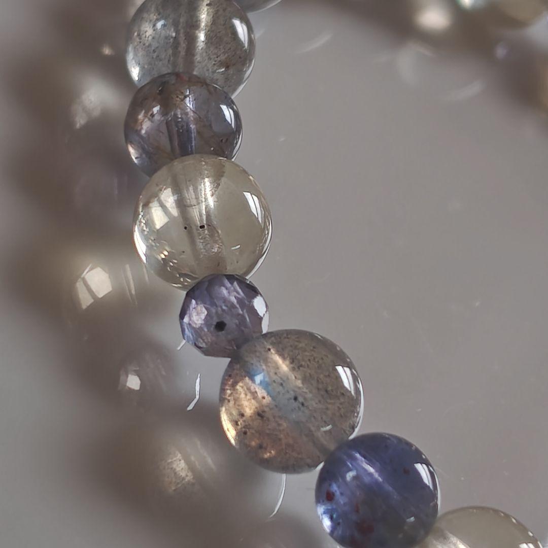 専用です♡ルベライト✡トルマリンちび貔貅のクリア華奢ブレス