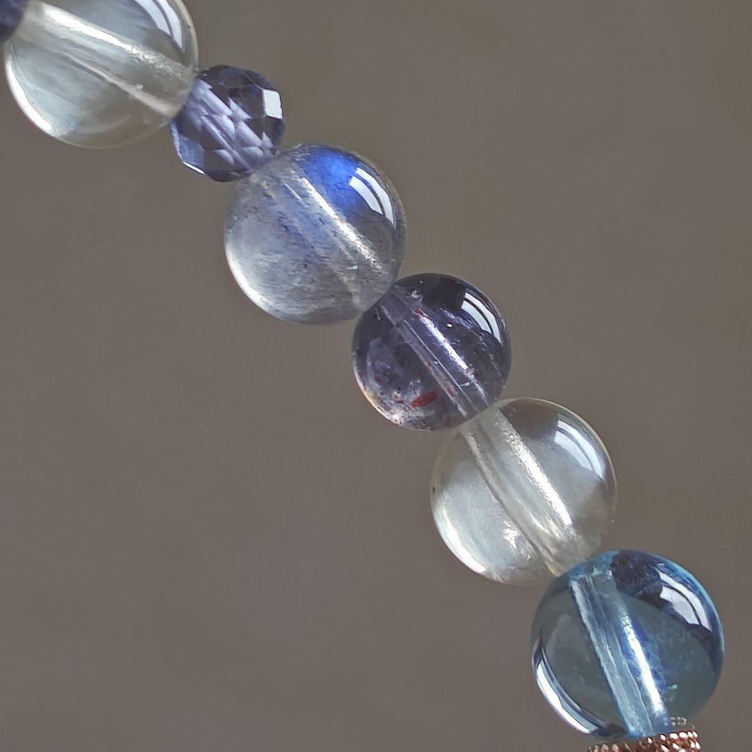 専用です♡ルベライト✡トルマリンちび貔貅のクリア華奢ブレス