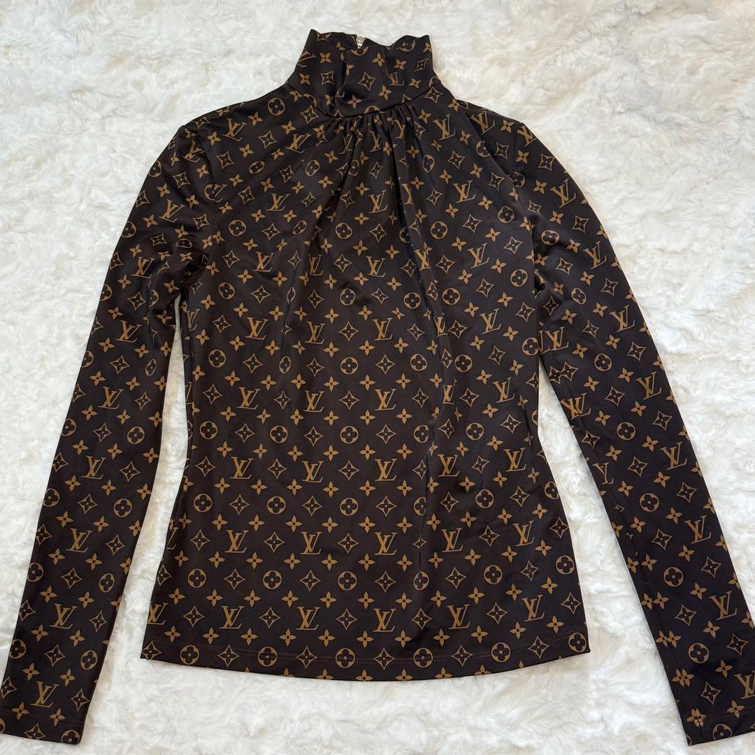 ルイヴィトン モノグラム タートルネック長袖カットソー XS