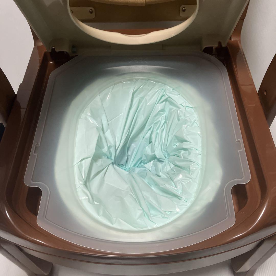 【未使用】安寿 家具調トイレ セレクトR 自動ラップ ノーマル 介護 災害用