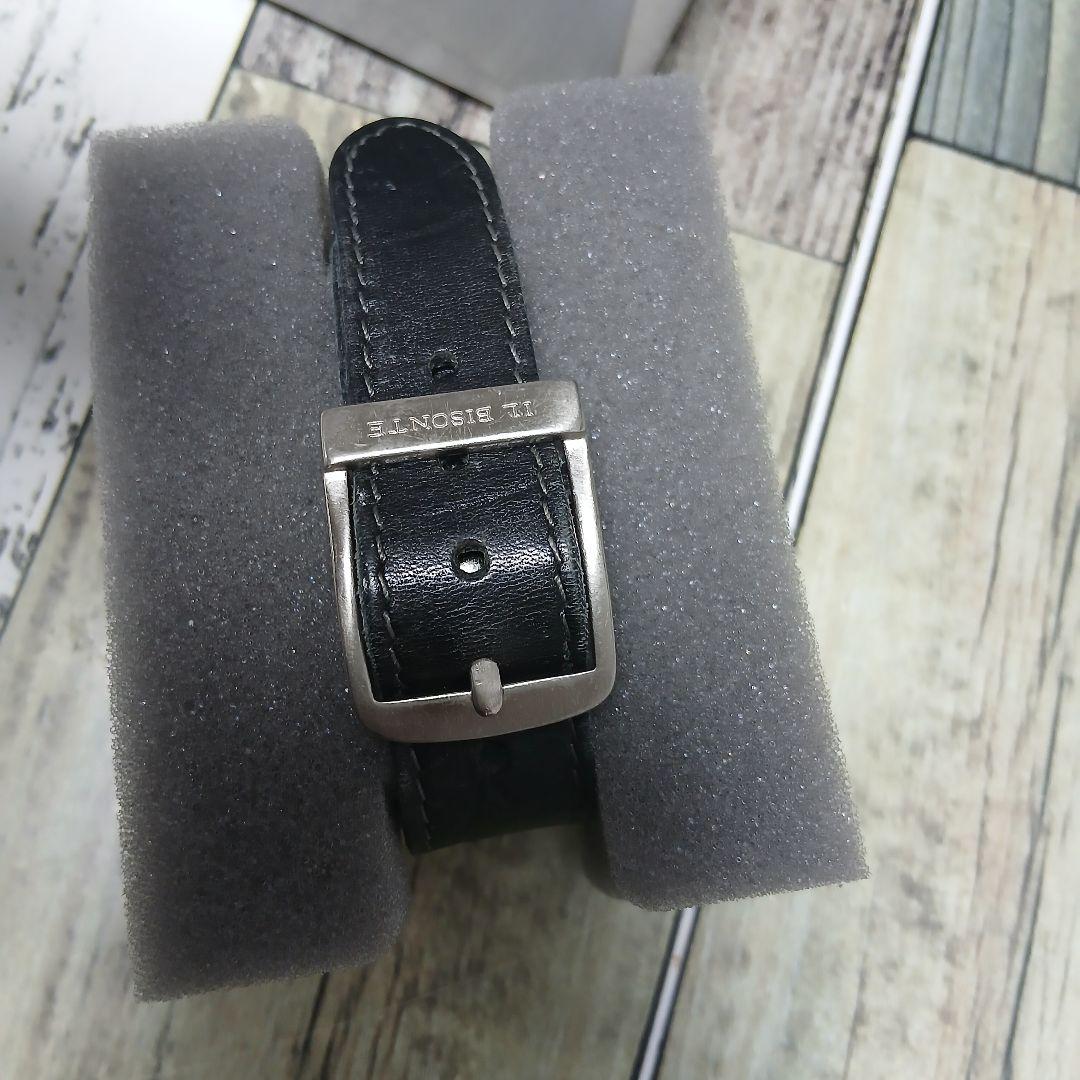 Nendoイルビゾンテ　アナログ腕時計牛革ベルト付き サン&ムーン