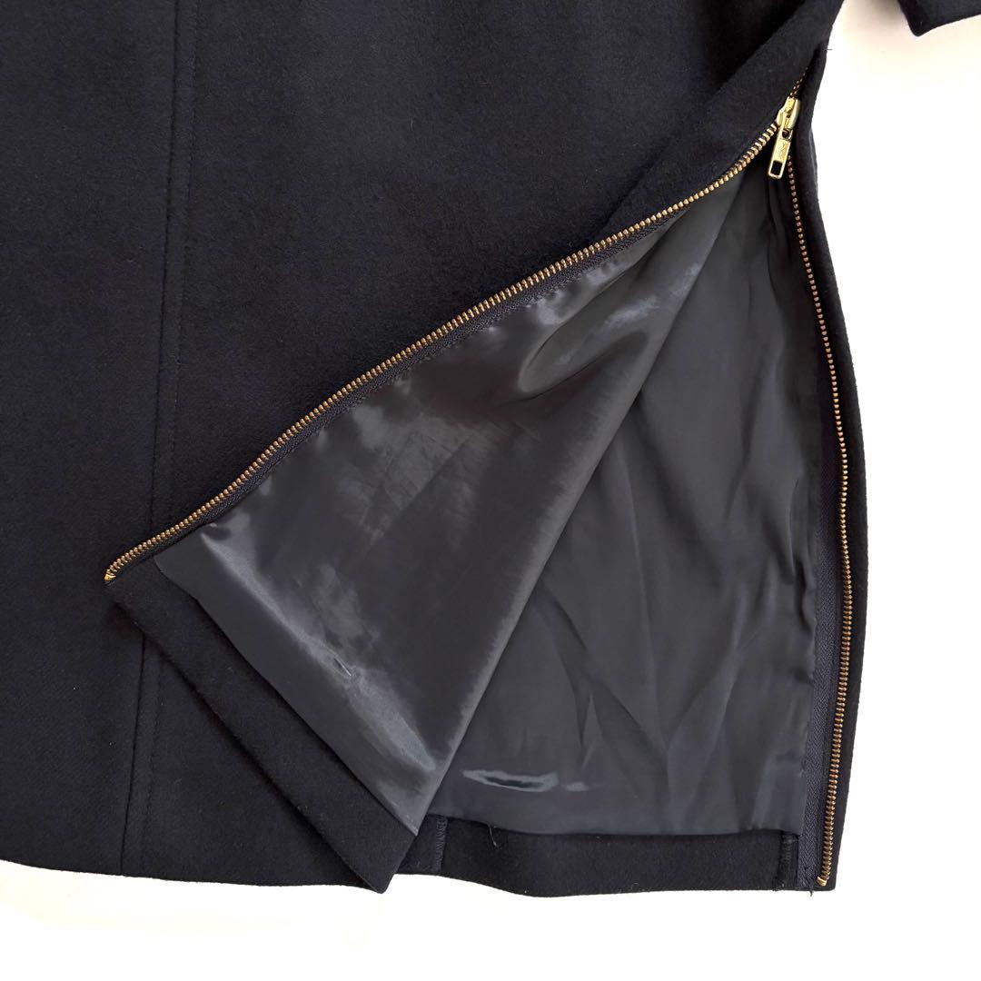 美品 フレームワーク ハミルトン フードコート 紺 ネイビー 38