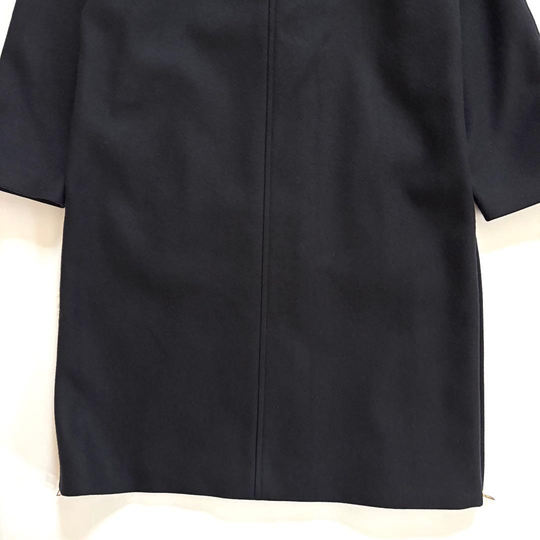 美品 フレームワーク ハミルトン フードコート 紺 ネイビー 38