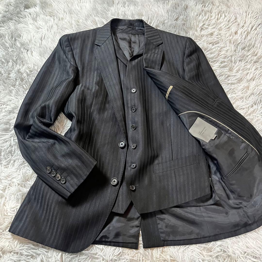 【早い者勝ち】MEN'S TENORAS スリーピース　スーツ　ブラック