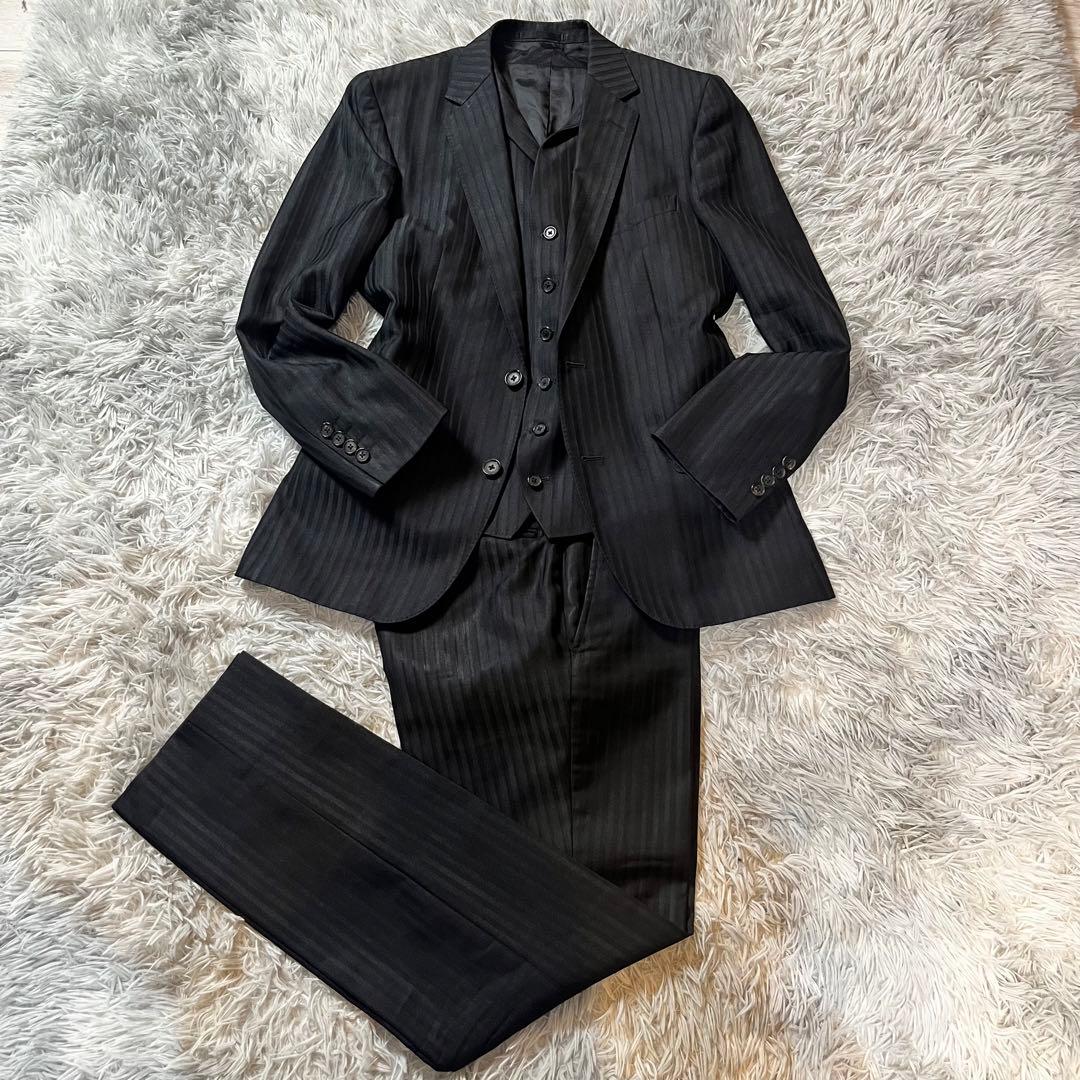 【早い者勝ち】MEN'S TENORAS スリーピース　スーツ　ブラック