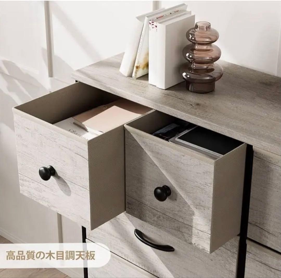 収納チェスト　衣類ケース　木製天板　リビングインテリア