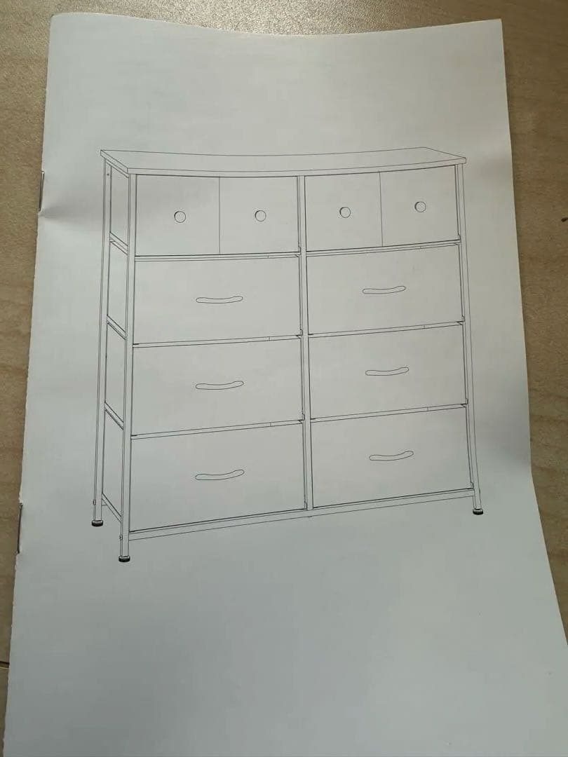 収納チェスト　衣類ケース　木製天板　リビングインテリア