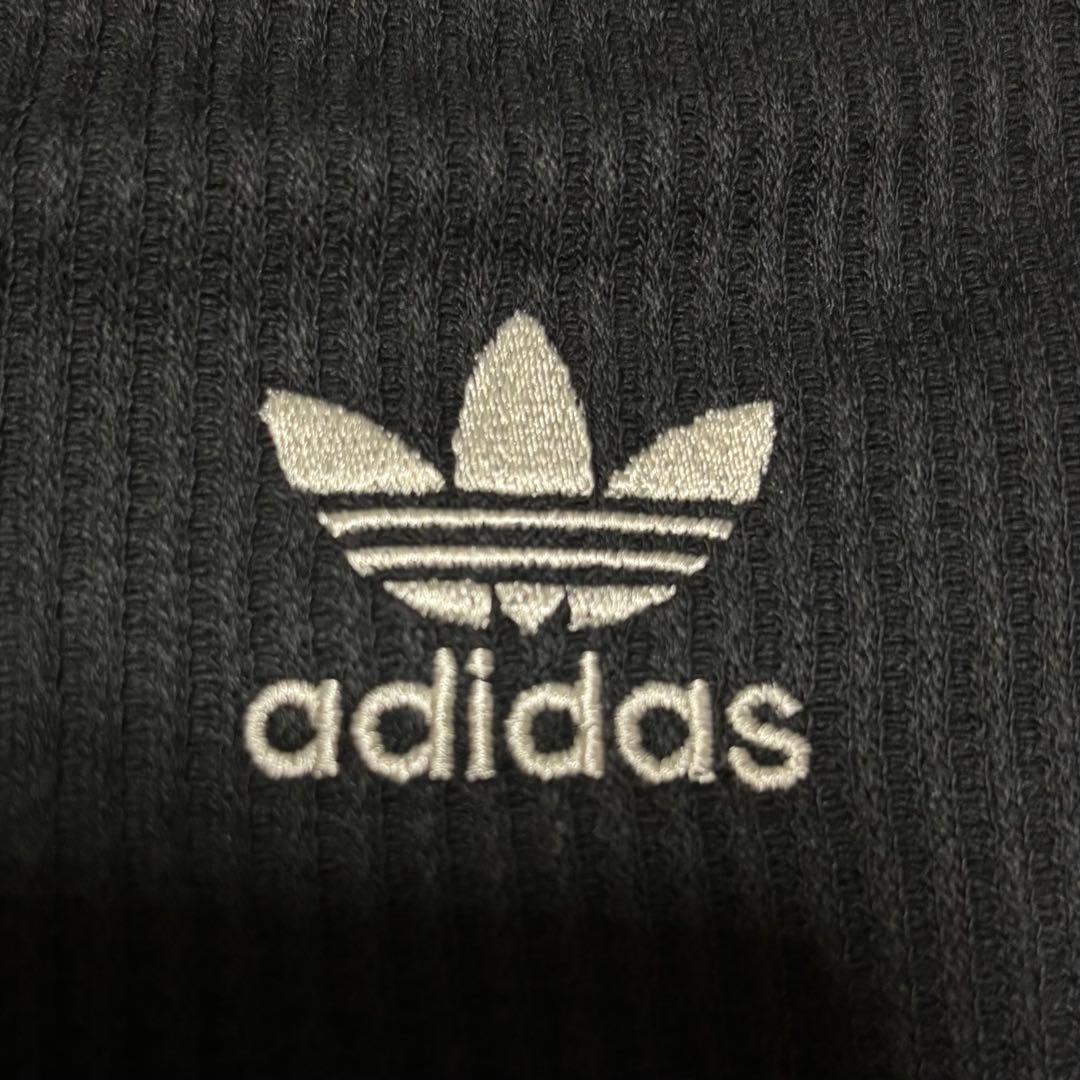 新品XS⭐️adidas ワッフル ショートスリーブ ポロシャツ ブラック×白
