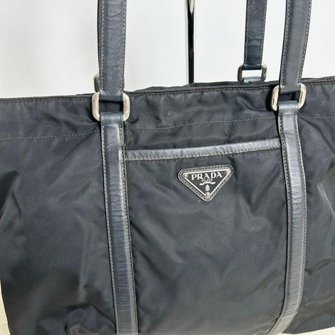 A　PRADA プラダ　トートバッグ　ハンドバッグ　ナイロン　レザー