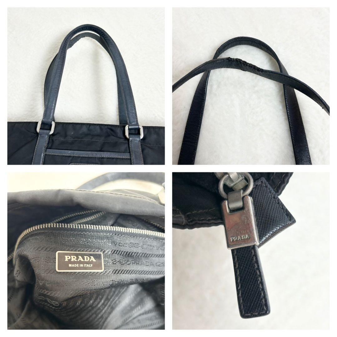 A　PRADA プラダ　トートバッグ　ハンドバッグ　ナイロン　レザー