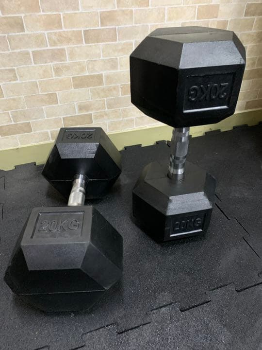 ヘックス  ラバーダンベル　20kg 25kg 30kg各2個