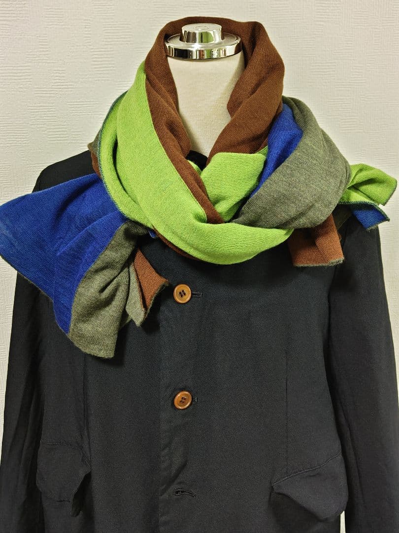 美品！コムデギャルソンマルチカラーストール ニット