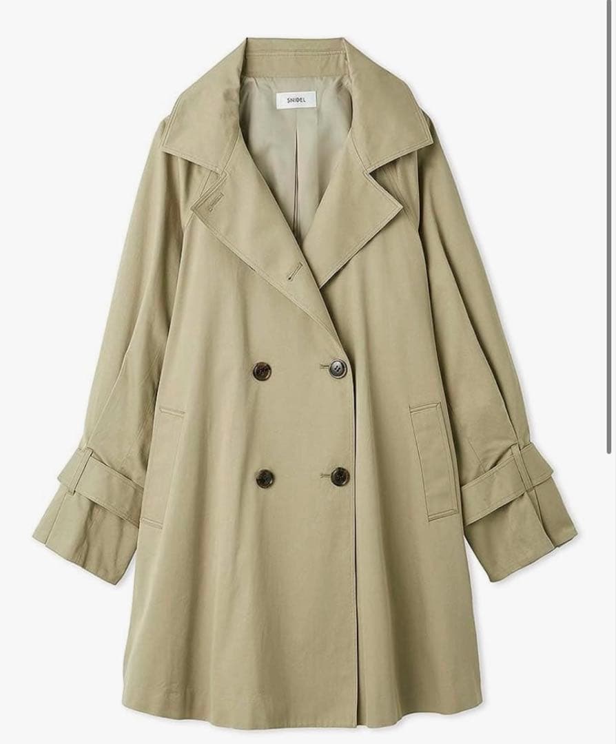 スナイデル　ミドルフレアトレンチコート　【snidel】