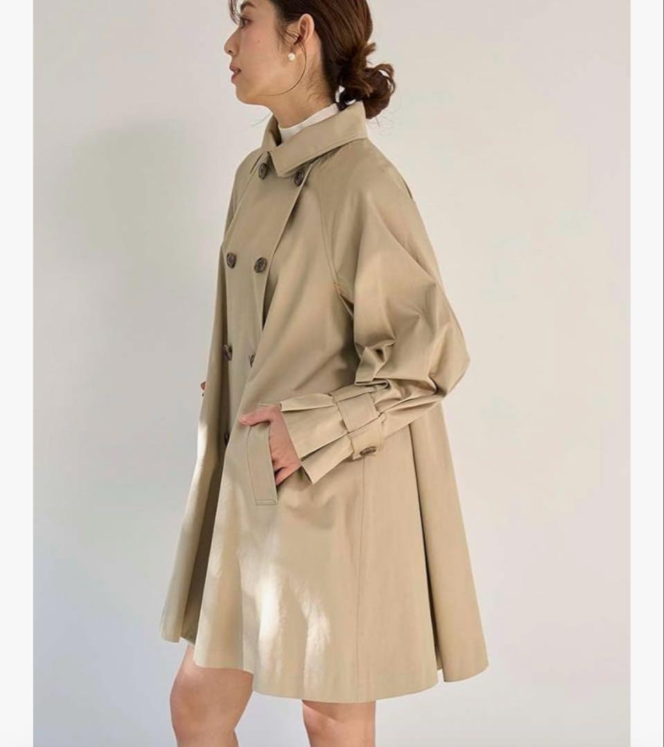 スナイデル　ミドルフレアトレンチコート　【snidel】