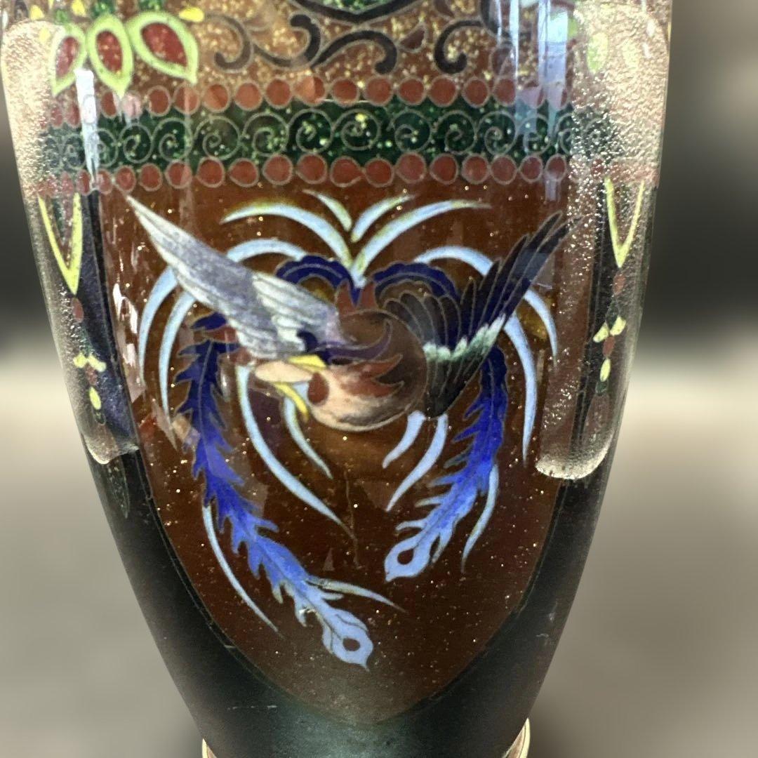 七宝焼，掐丝珐琅，花瓶，花器，置物