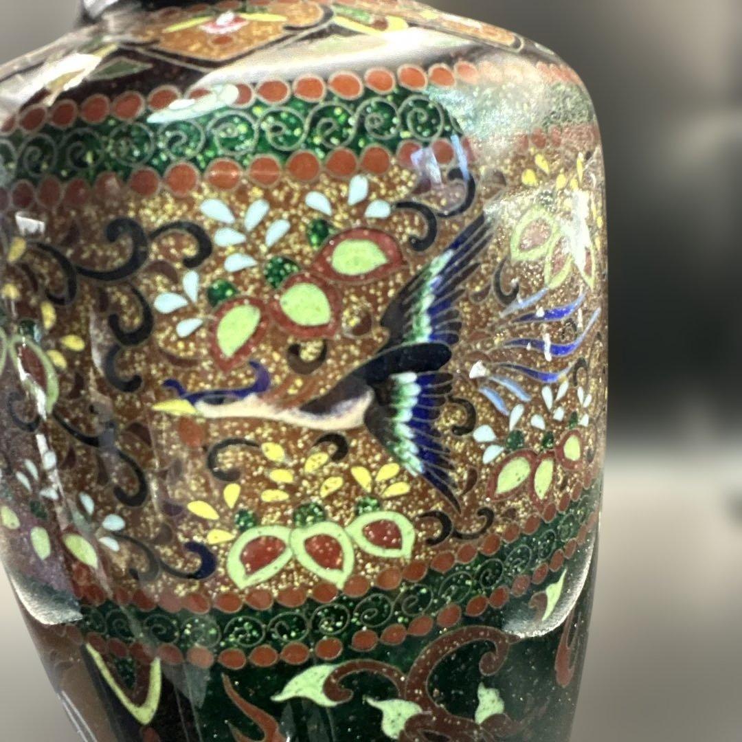 七宝焼，掐丝珐琅，花瓶，花器，置物