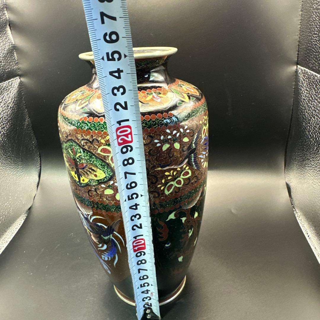 七宝焼，掐丝珐琅，花瓶，花器，置物