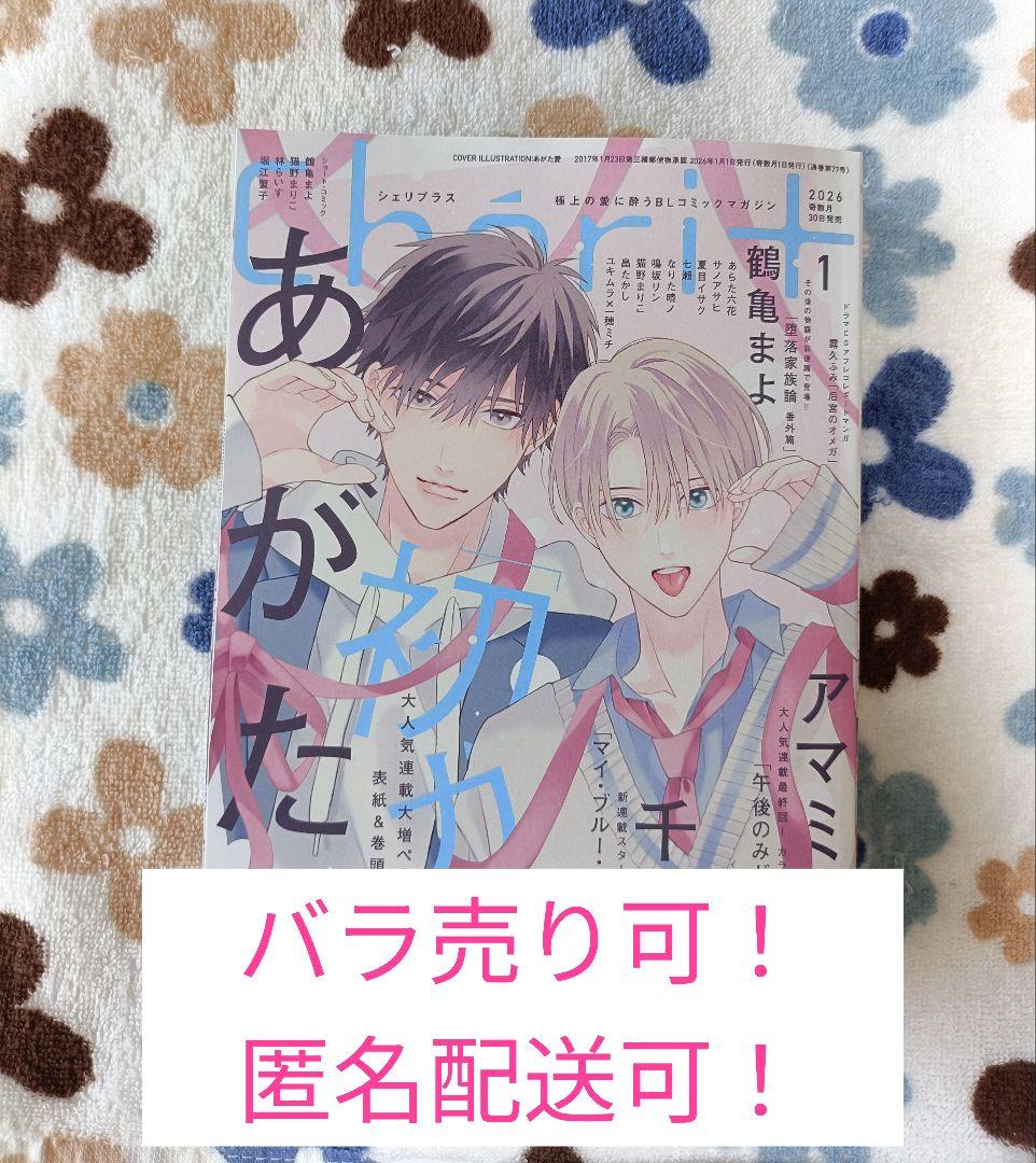 バラ売り可 シェリプラス 2026年1月号 切り取りあり