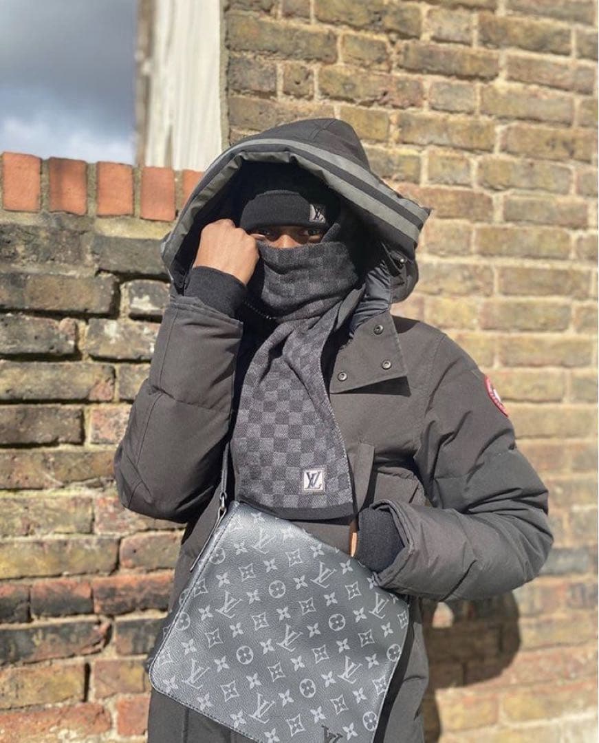 LOUIS Vuitton LV ルイヴィトン ニット帽 マフラーセット