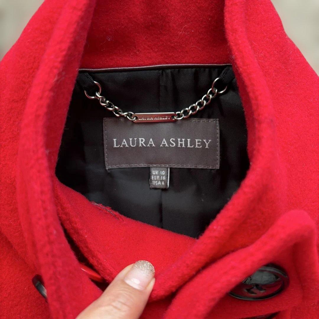 ⑥ LAURA ASHLEY レッド ダブルブレストコート サイズ10