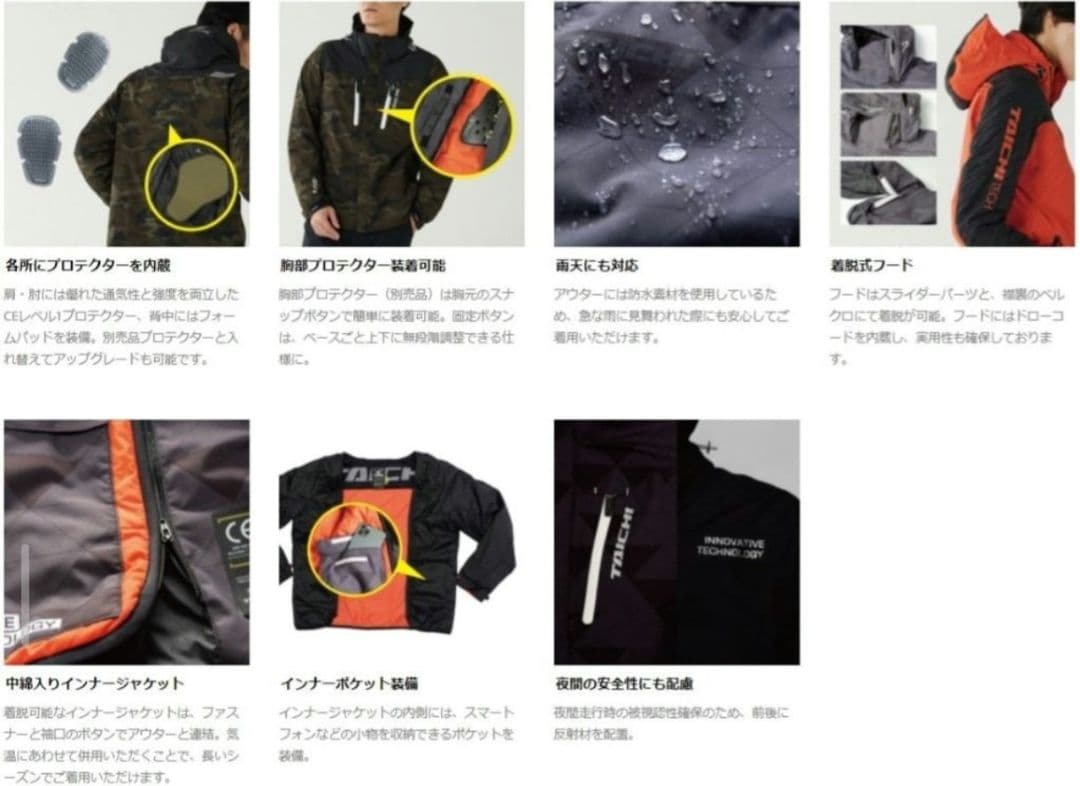 【美品】RSタイチ RSJ723 モトレック ウインターパーカ