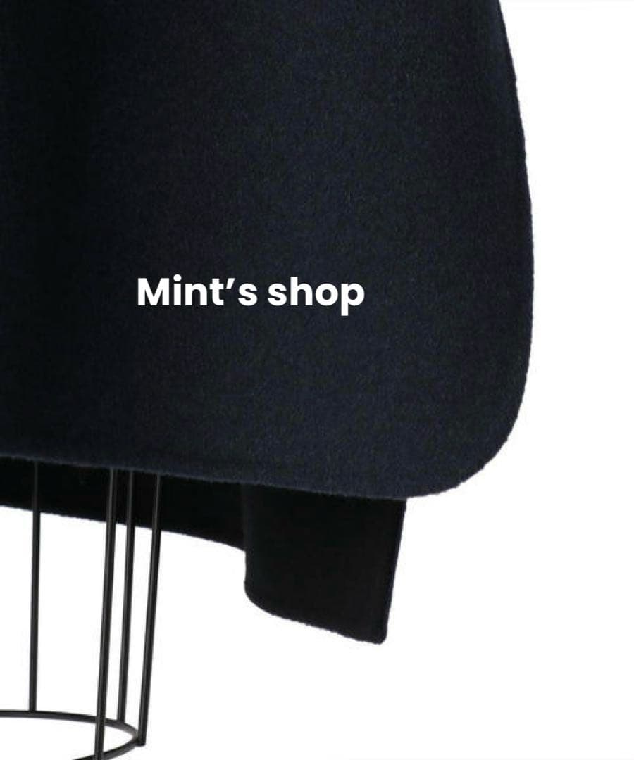 ⭐️最終価格⭐️ドゥロワー ケヌキスナップフレアコート 紺×黒 定価176,000円