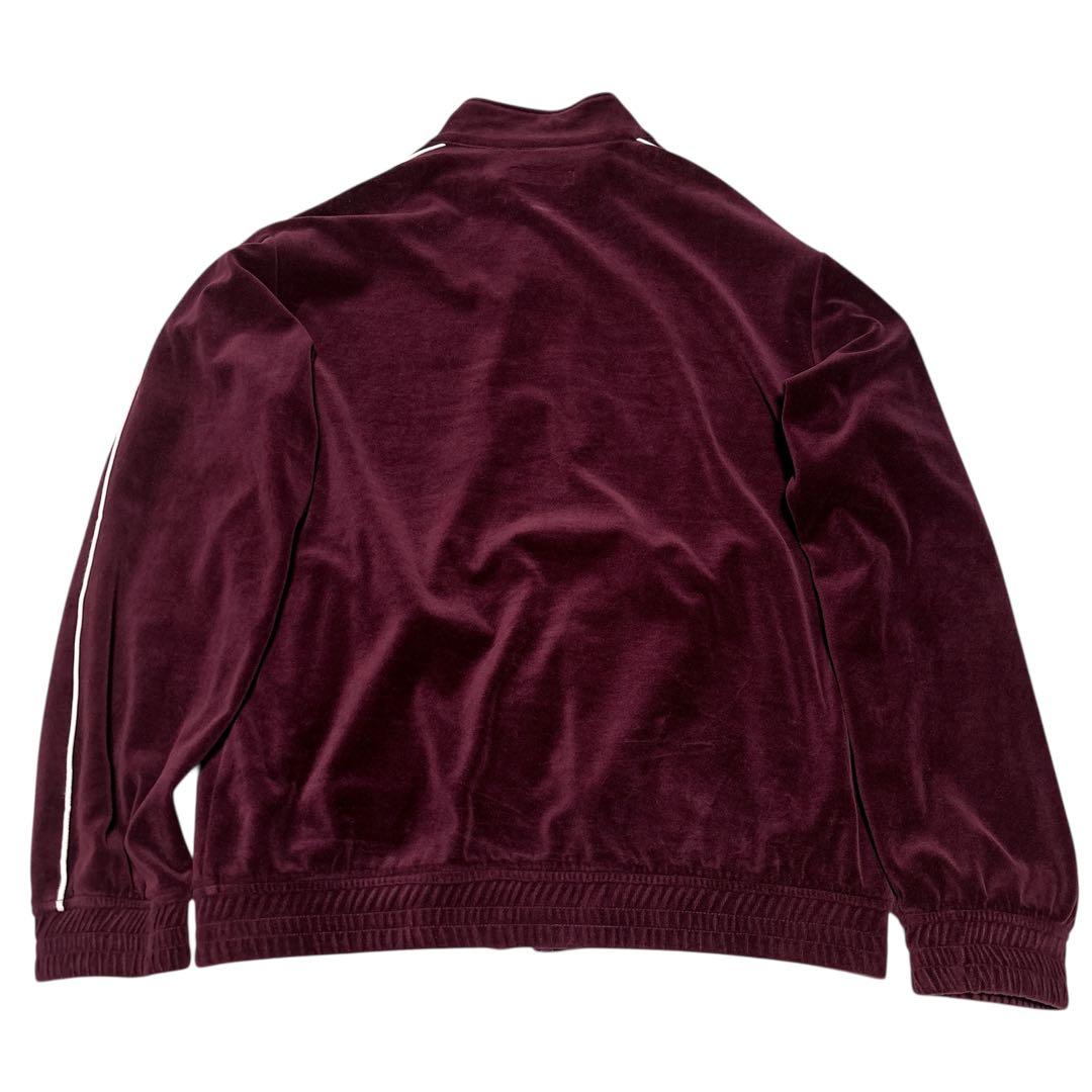 【即完売モデル】ブラックアイパッチ　ベロア　ジップアップ　スウェット ジャージ