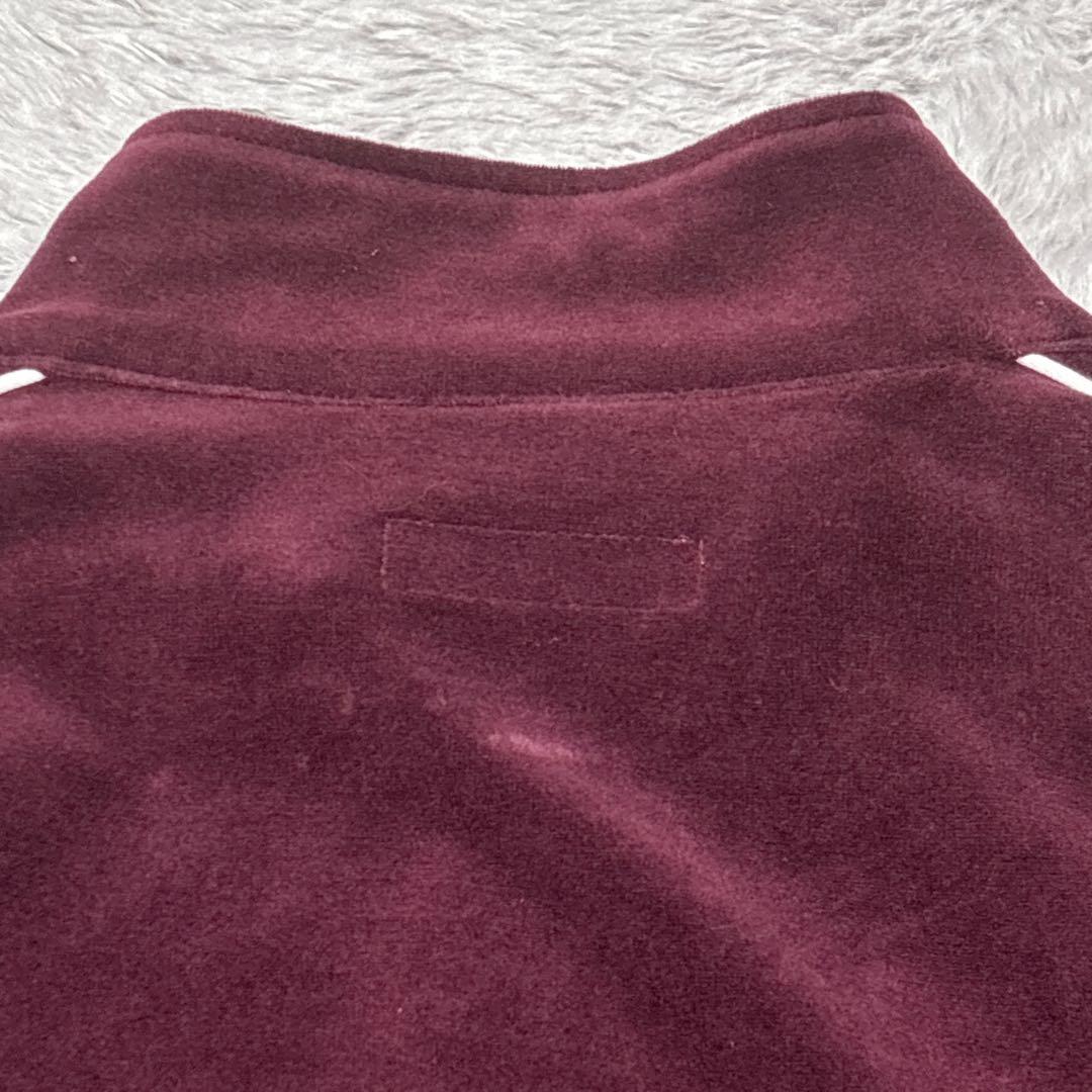 【即完売モデル】ブラックアイパッチ　ベロア　ジップアップ　スウェット ジャージ