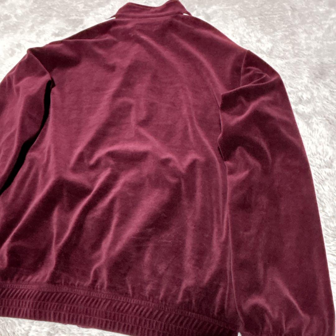 【即完売モデル】ブラックアイパッチ　ベロア　ジップアップ　スウェット ジャージ