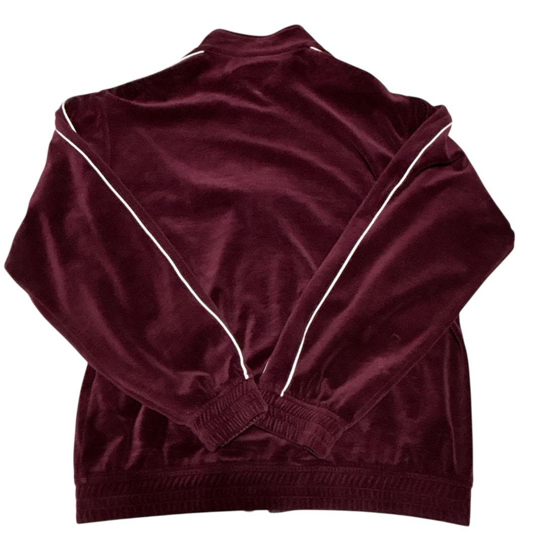 【即完売モデル】ブラックアイパッチ　ベロア　ジップアップ　スウェット ジャージ