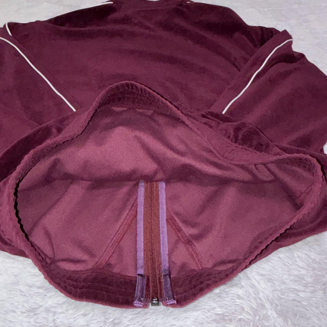 【即完売モデル】ブラックアイパッチ　ベロア　ジップアップ　スウェット ジャージ