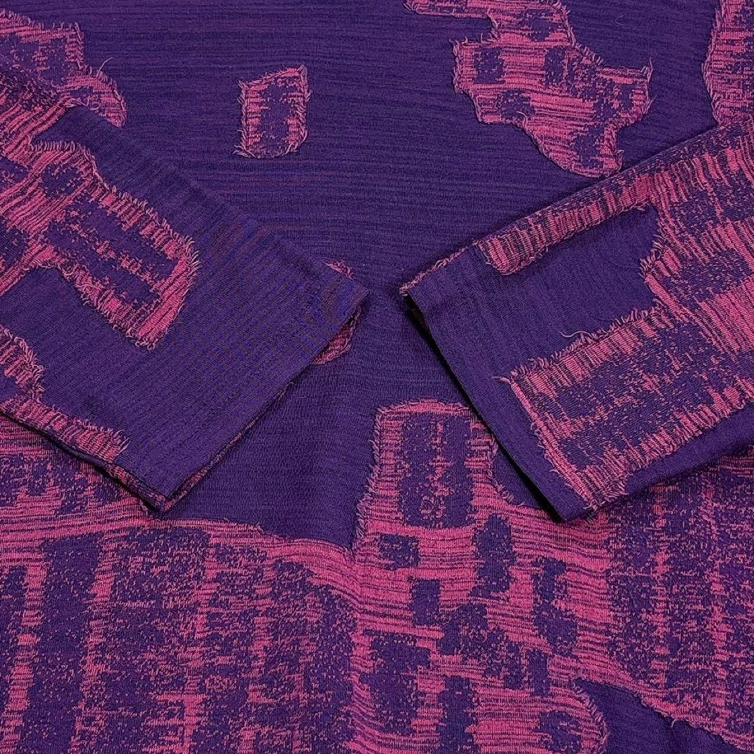 ✨美品✨慈雨　センソユニコ　カットソー　チュニック　変形　総柄　近年　40