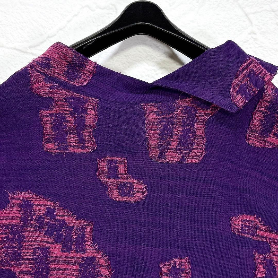 ✨美品✨慈雨　センソユニコ　カットソー　チュニック　変形　総柄　近年　40