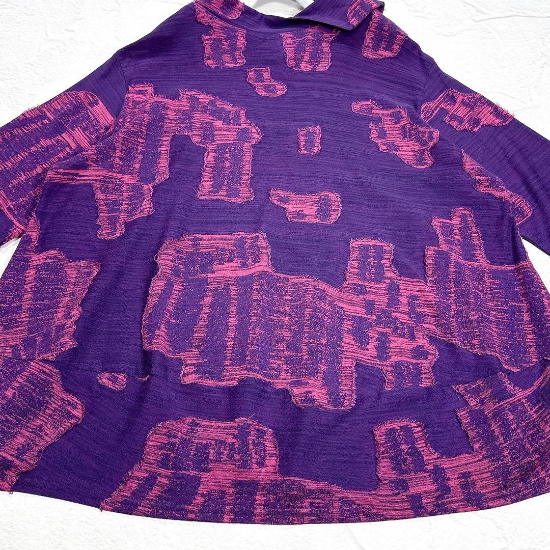 ✨美品✨慈雨　センソユニコ　カットソー　チュニック　変形　総柄　近年　40