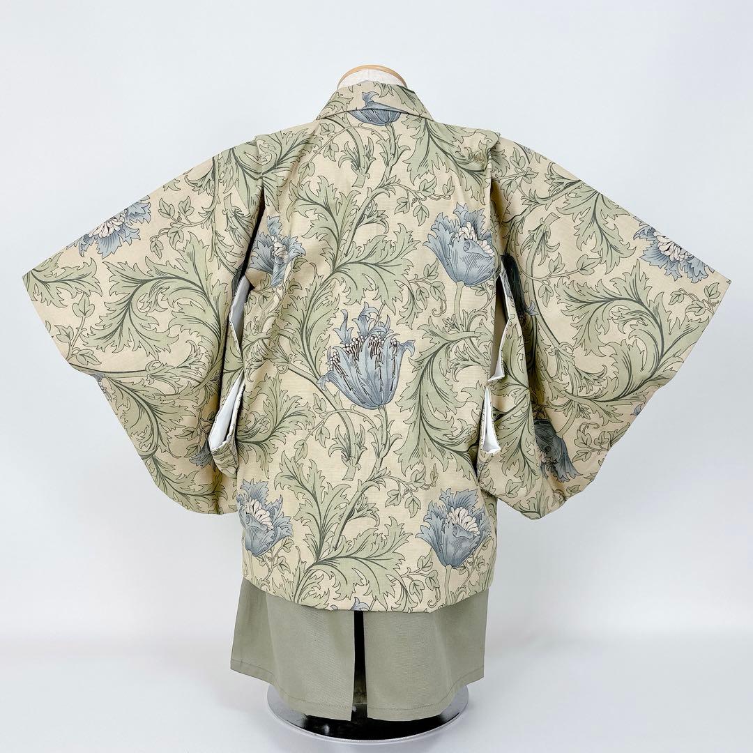 みのむし★おまとめ［アネモネH］被布セット+羽織袴ꕤハンドメイドꕤ七五三