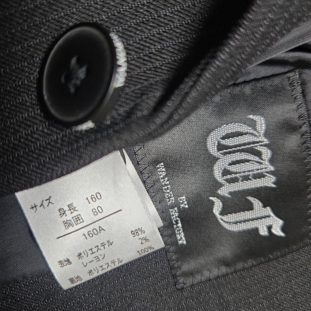 美品　WANDER FACTORY　スーツ5点セット　160　黒　卒服　WF