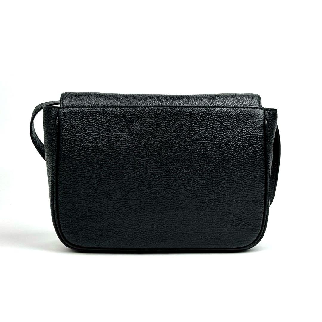 美品■イヴサンローラン　ショルダーバッグ　2way　YSL　エンボス　レザー　黒