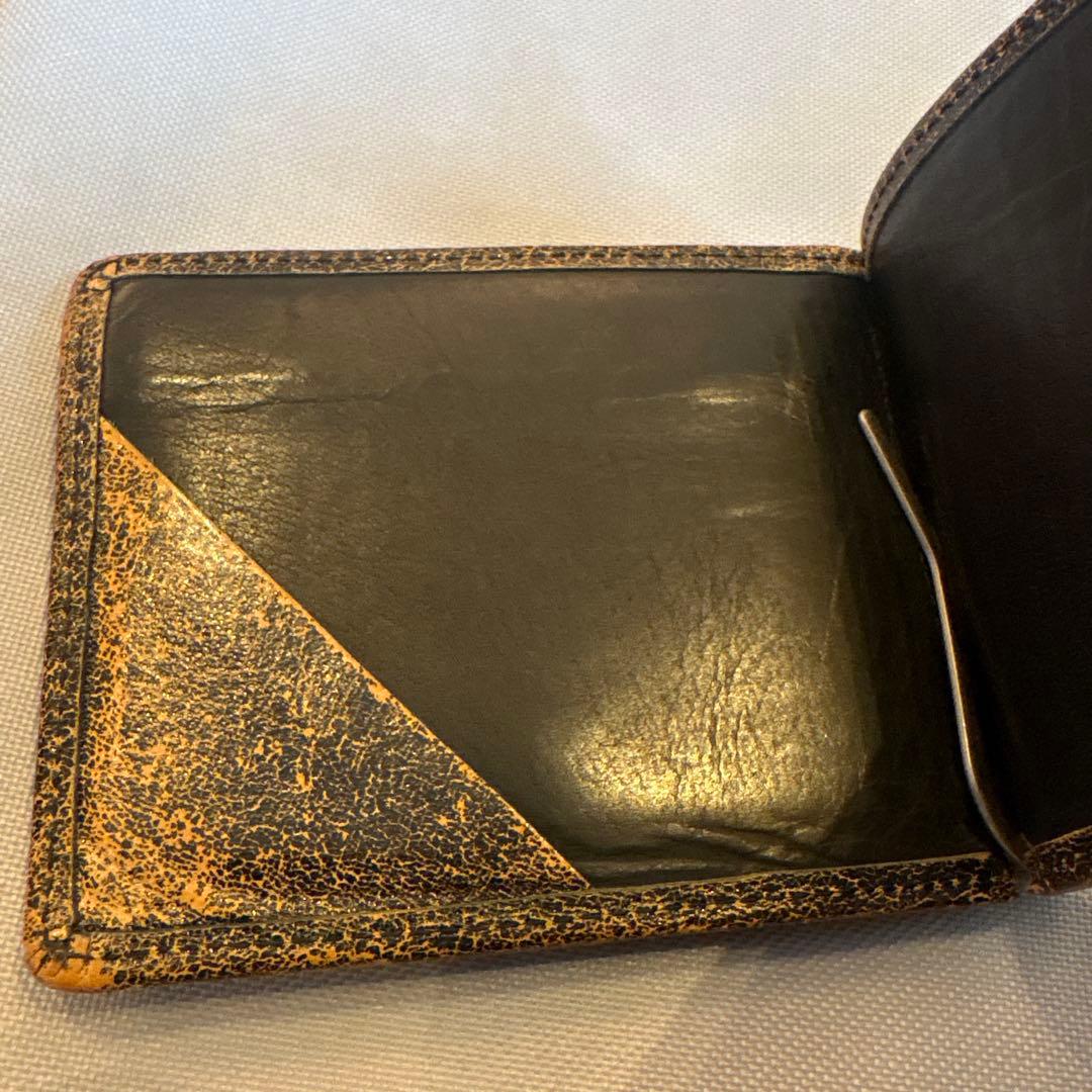 美品　グレンロイヤルGLEN レザー 二つ折り財布　マネークリップ