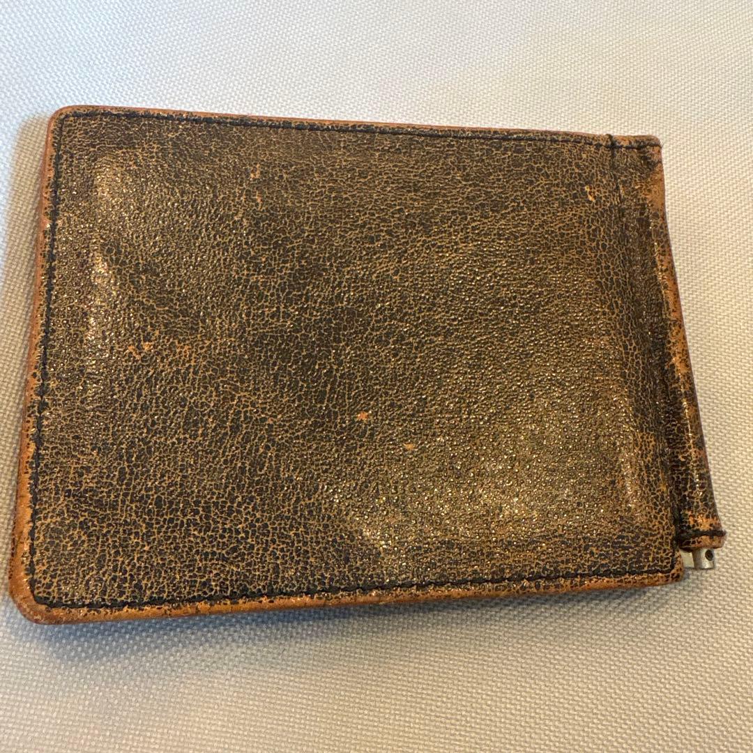 美品　グレンロイヤルGLEN レザー 二つ折り財布　マネークリップ