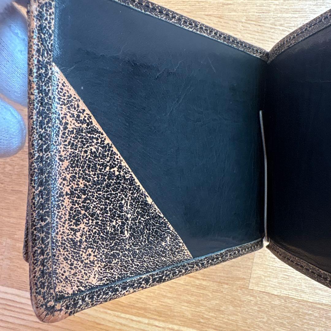 美品　グレンロイヤルGLEN レザー 二つ折り財布　マネークリップ