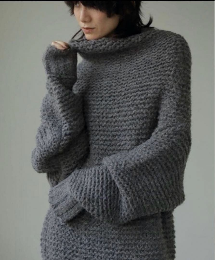 新品 ETRE TOKYO タートルローゲージニットワンピース ロング