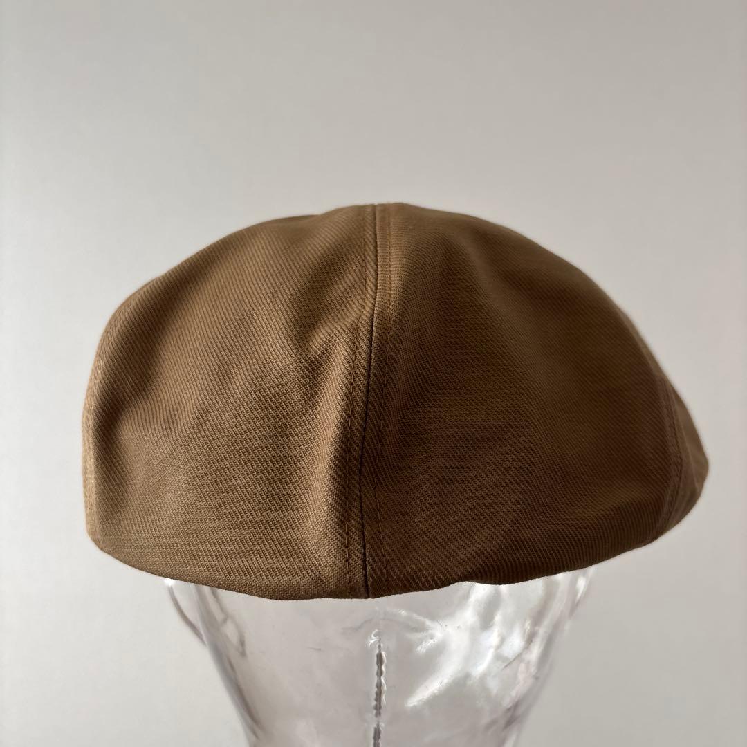 Attractions アトラクションズ　豪華本革＋綿 ブラウン キャスケット帽