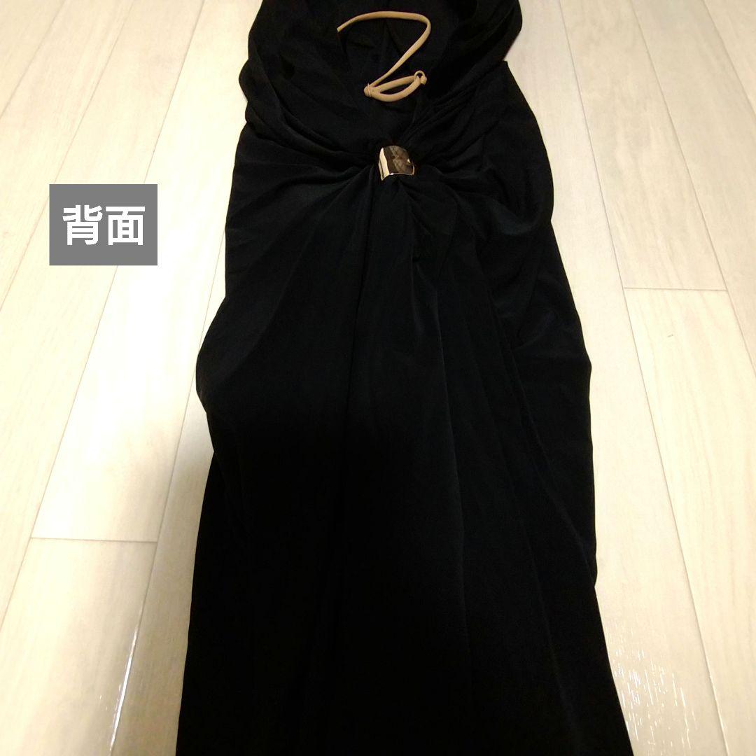 社交 ダンス ラテン ホルターネック 胸パット付 ワンピース Ｍサイズ