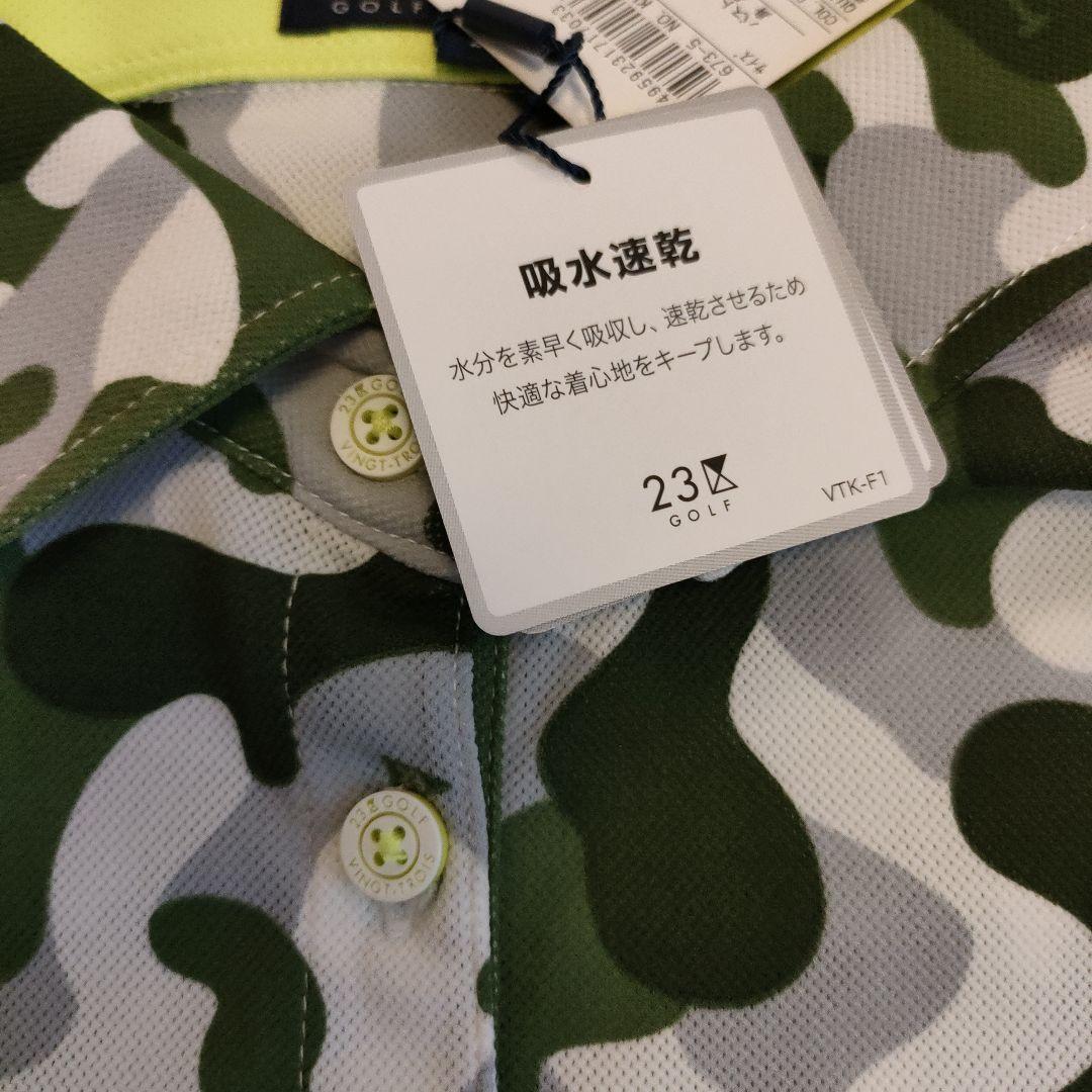 【新品】23区GOLF マンギラオコラボ 迷彩柄 レディース ポロシャツ