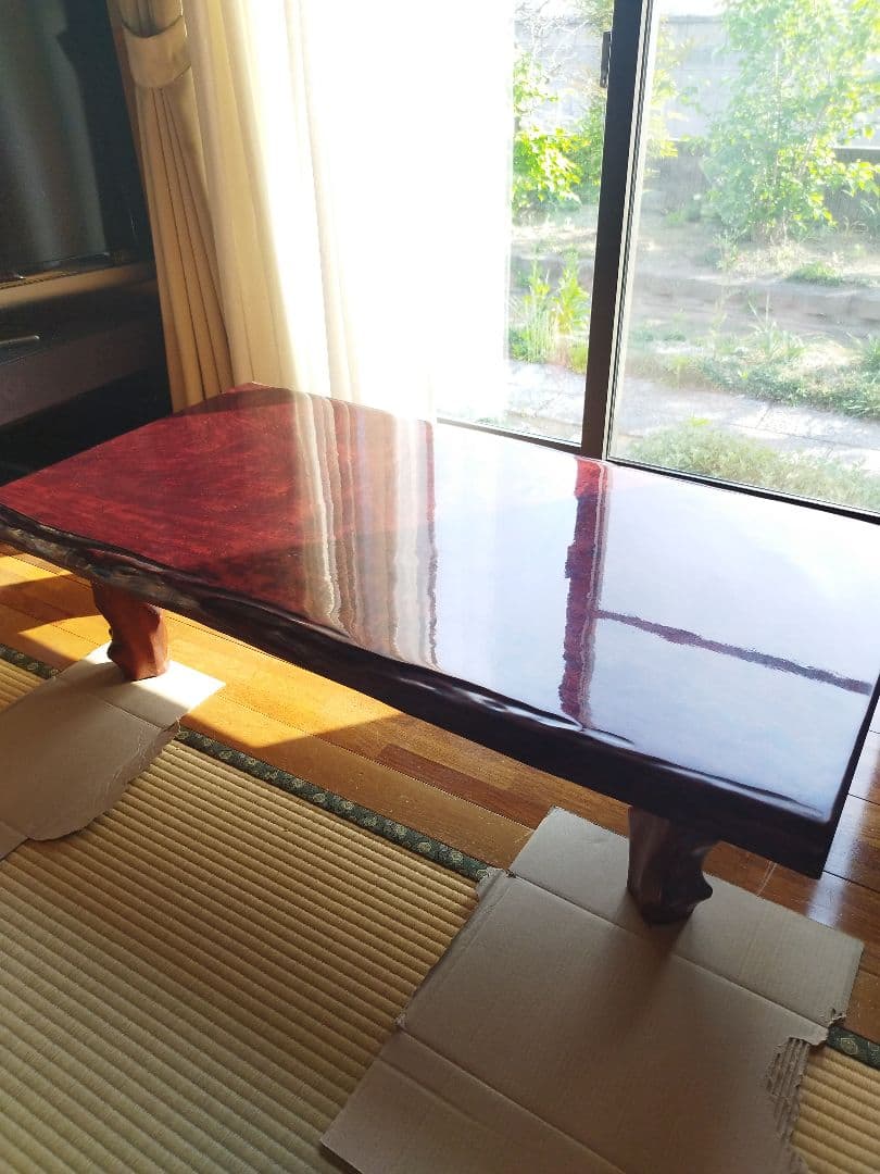 無垢材 赤褐色 無垢材　テーブル